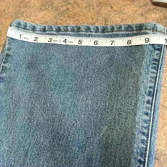 VINTAGE!! Y2K American Eagle flare, slit pocket, low rise-zero stretch size 12 - Picture 13 of 13